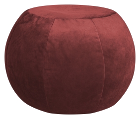 Sitzsack Samt uni Plump VELUTO marsala - Sitzsack-Kaufhaus