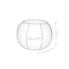 SITTING POINT Sitzsack Loft SEAL Jacquard terracotta mit Inlett