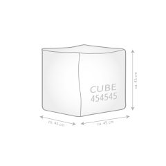 SITTING POINT Sitzsack MONACOR Cube Baumwolle gestrickt mit Inle