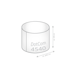 SITTING POINT Sitzsack FIESTA Dot.Com 100% Baumwolle gestrickt m