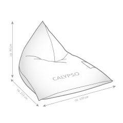 SITTING POINT Sitzsack SANTORIN CALYPSO gelb outdoorgeeignet