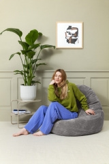 SITTING POINT Sitzsack SHARA XL Cord in anthrazit
