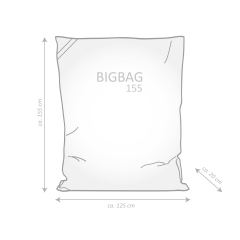SITTING POINT Sitzsack WOOLY Fellimitat BigBag 125x155cm natur