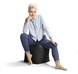 SITTING POINT Sitzsack Scuba Cube 40x40x40cm altrose