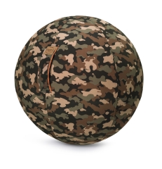 Sitzball / Gymnastikball CAMOFLAGE mit Softshell Digitaldruck-Bezug