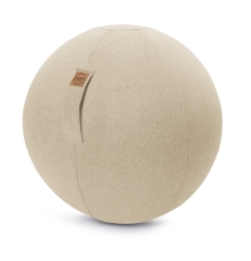 Sitzball / Gymnastikball Felt mit Filz-Bezug in beige