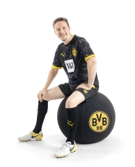 Sitzball / Gymnastikball mit Digitaldruck-Bezug BVB Borussia Dortmund