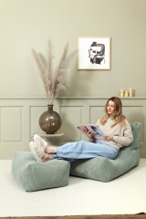 SITTING POINT Sitzsack SHARA Rock Cord in grau