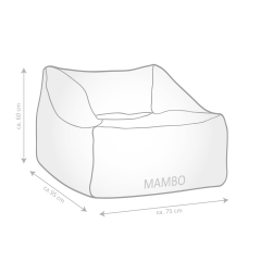 SITTING POINT Cord-Sitzsack INGA Mambo XXL in natur