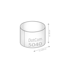 SITTING POINT Sitzsack Brava Dot.Com Blumenwiese 50x40cm