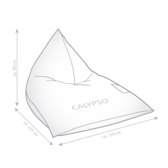 SITTING POINT Sitzsack Calypso CANVAS anthrazit