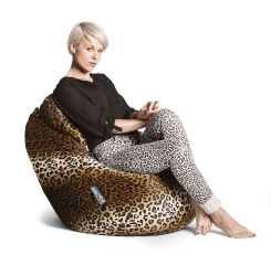 SITTING POINT Sitzsack Afro XL ca. 220 Liter (Leopard)