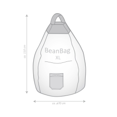 SITTING POINT Sitzsack Jamie XL ca. 220 Liter sand