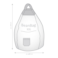 SITTING POINT Sitzsack Jamie XXL ca. 300 Liter sand