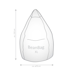 SITTING POINT Sitzsack Brava Bean Bag XL ca. 220 Liter aubergine
