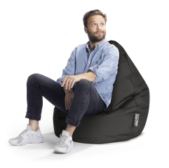 SITTING POINT Sitzsack Brava Bean Bag XL ca. 220 Liter schwarz