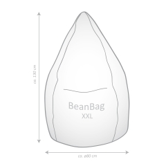 SITTING POINT Sitzsack Brava Bean Bag XXL ca. 300 Liter dunkelbl