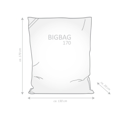 SITTING POINT Sitzsack Brava Big Bag 130x170cm braun