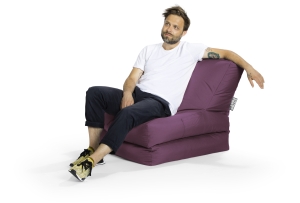 SITTING POINT Sitzsack Scuba Twist aubergine