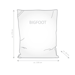 SITTING POINT Sitzsack Scuba Big Foot 130x170cm anthrazit