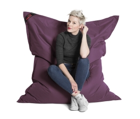 SITTING POINT Sitzsack Scuba Big Foot 130x170cm aubergine