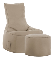 SITTING POINT Sitzsack-Set Brava Swing + Hocker khaki