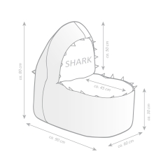 SITTING POINT Kindersitzsack Brava Shark