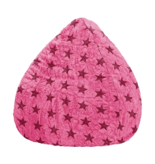 SITTING POINT Sitzsack Fluffy STARS L ca. 120 Liter pink
