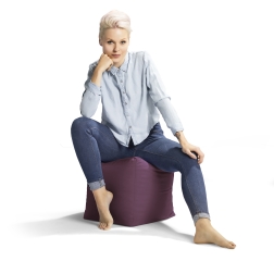 SITTING POINT Sitzsack Scuba Cube 40x40x40cm aubergine