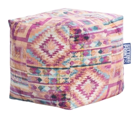 Sitzsack BURSA Cube 40x40x40cm pink (Softfeeling) - Sitzsack-Kaufhaus