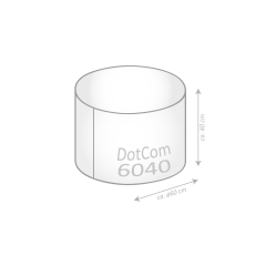 SITTING POINT Sitzsack Samt Uni DOT.COM marsala mit Inlett