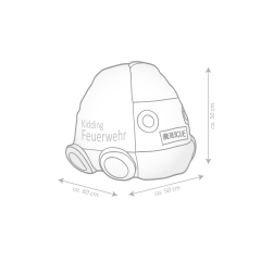 SITTING POINT Kindersitzsack KIDDING &quote;FEUERWEHR&quote;