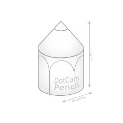 SITTING POINT Sitzsack DOTCOM PENCIL blau