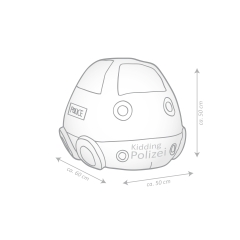 SITTING POINT Kindersitzsack KIDDING "POLIZEI"
