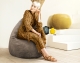 SITTING POINT Sitzsack Karolina XL Samt taupe
