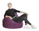 SITTING POINT Sitzsack Fluffy XL ca. 220 Liter aubergine