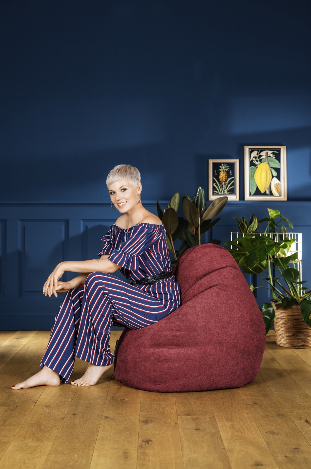 SITTING POINT Sitzsack ALFA Velours gr�n XL ca. 220L