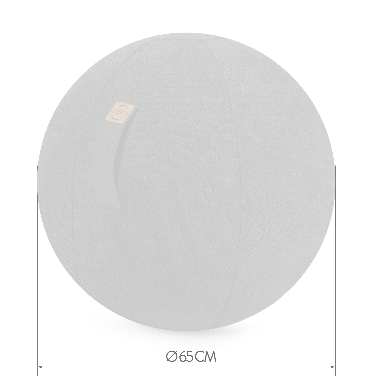 Sitzball / Gymnastikball MESH in petrol