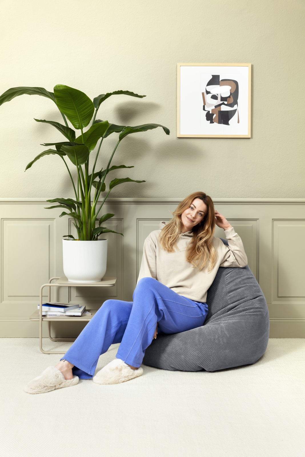 SITTING POINT Sitzsack COMODO XL in mittelgrau