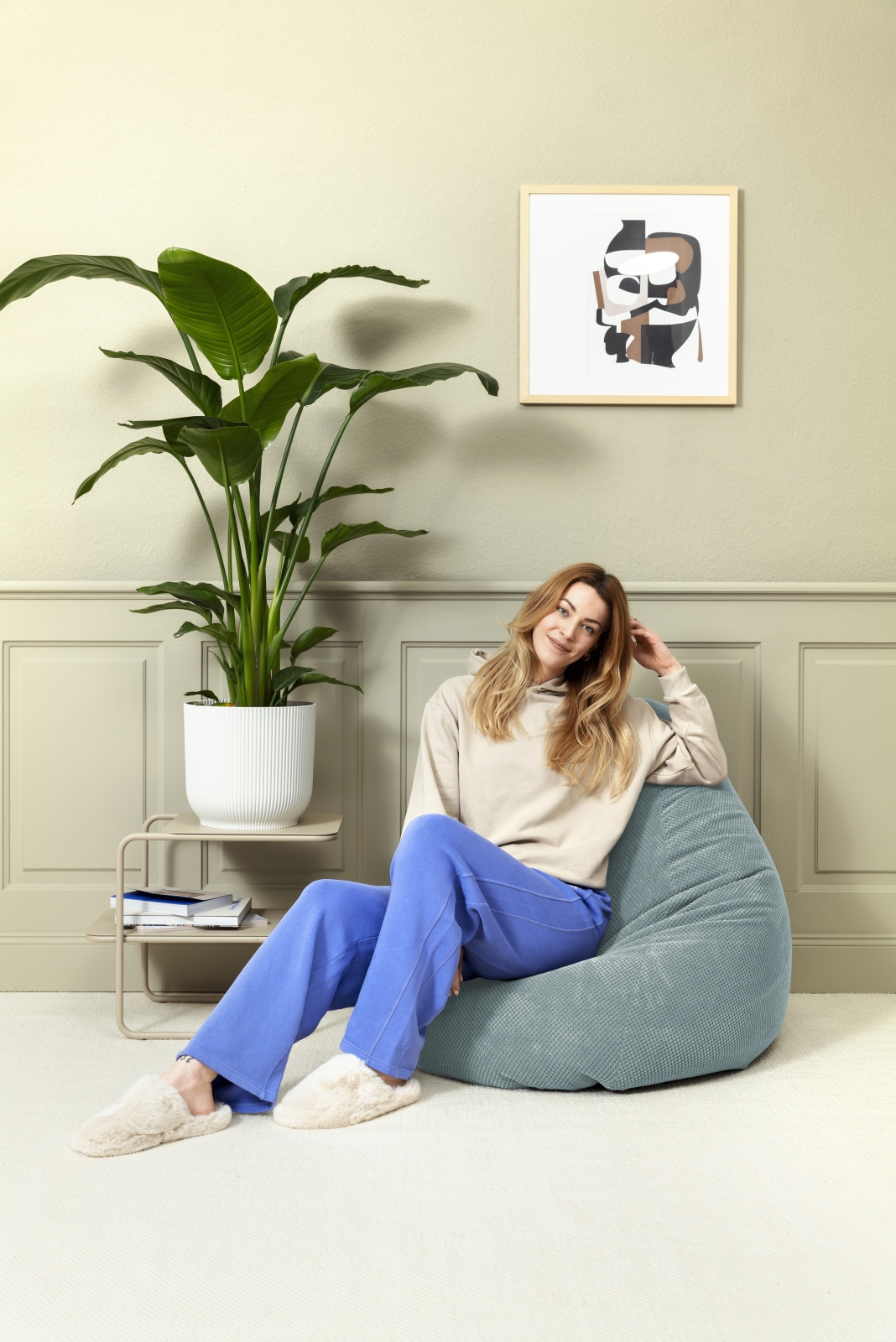 SITTING POINT Sitzsack COMODO XL in salbei