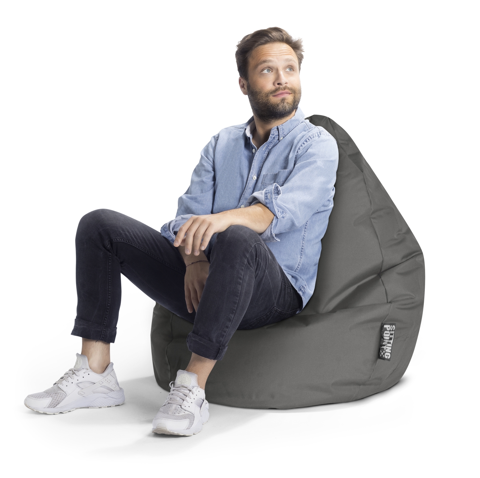 SITTING POINT Sitzsack Brava Bean Bag XL ca. 220 Liter anthrazit