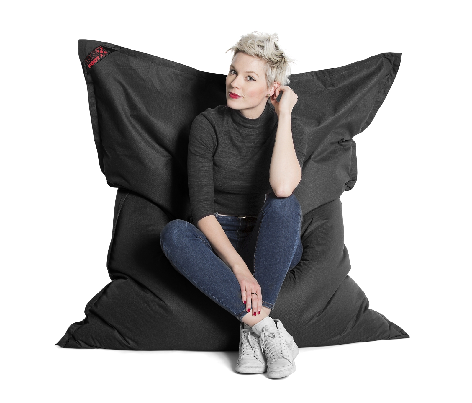 SITTING POINT Sitzsack Scuba Big Foot 130x170cm schwarz