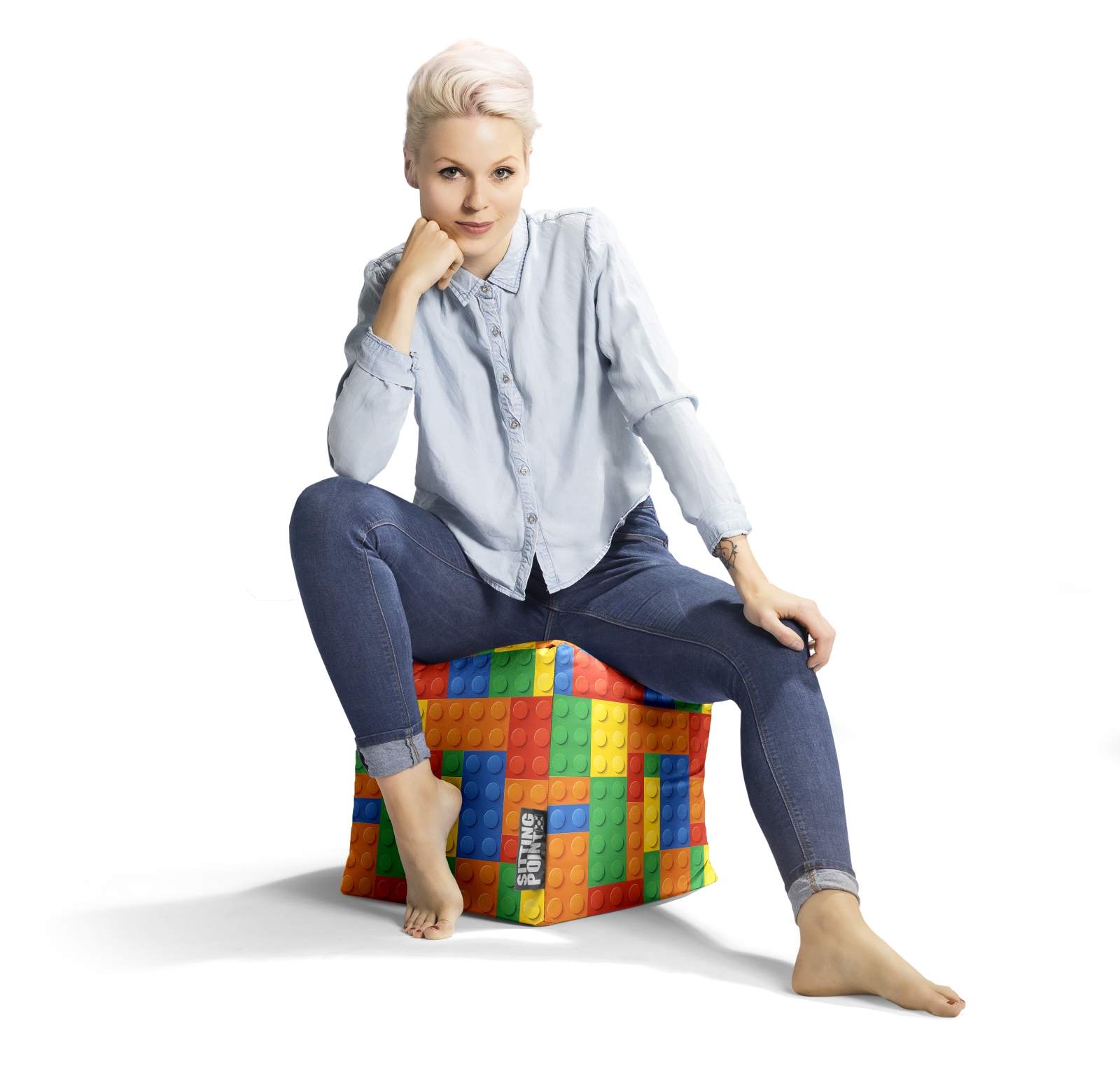 SITTING POINT Kindersitzsack Cube Bricks