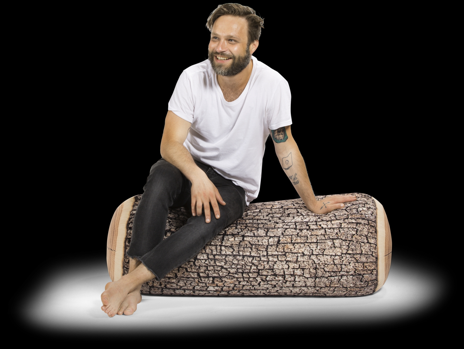 SITTING POINT Sitzsack Brava Dot.Com WOOD 50x100cm