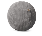 Sitzball / Gymnastikball SHARA mit Cord-Bezug in anthrazit